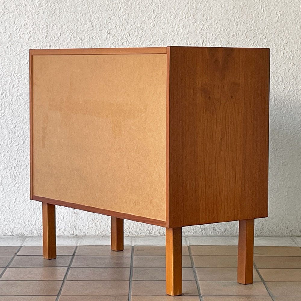 スウェーデン ビンテージ Vintage チーク材 チェスト 3ドロワー W75cm 北欧家具 ミッドセンチュリーデザイン ◇
