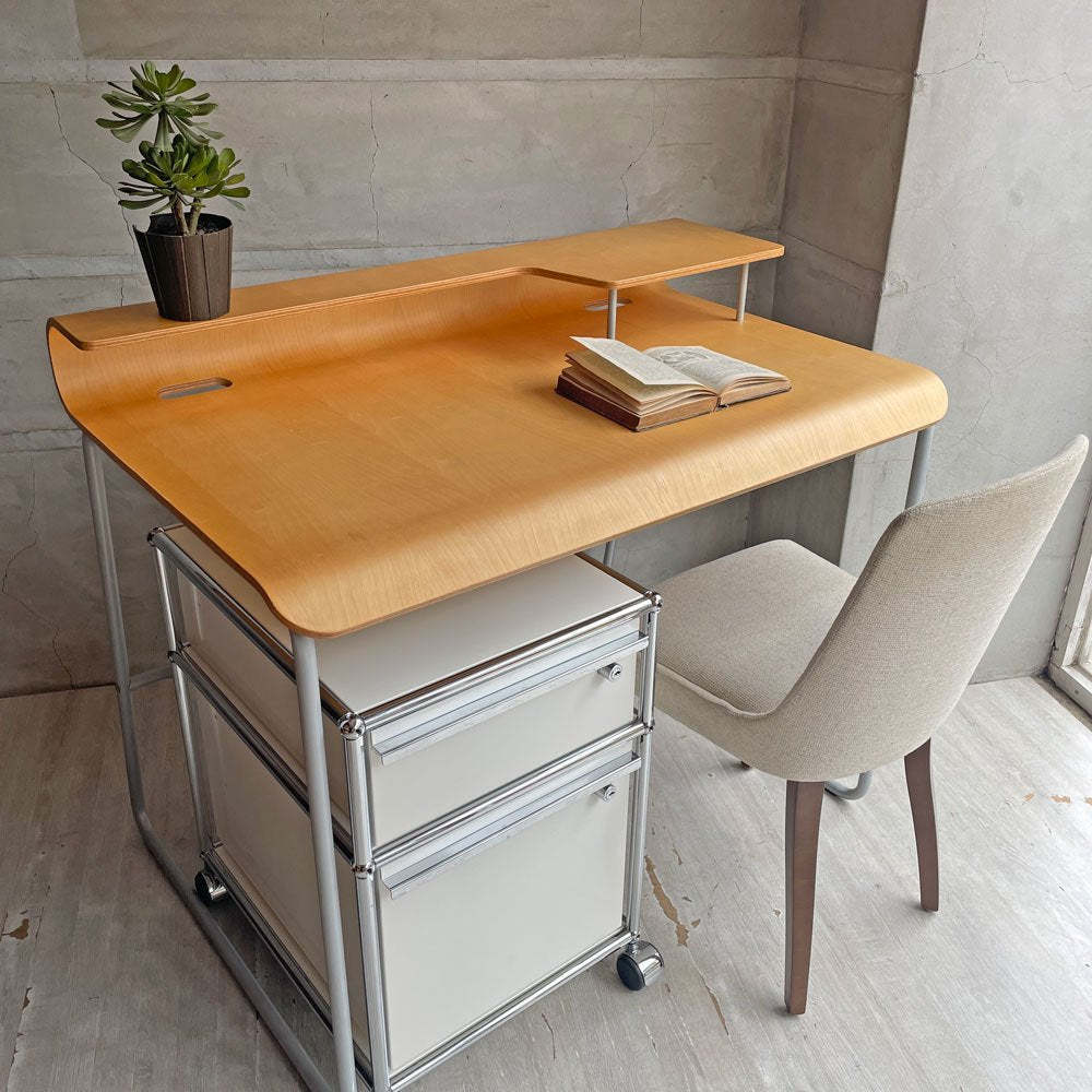 オフィー offi ウェーブ Wave Desk デスク プライウッド バーチ材 エリック・ファイファー ミッドセンチュリーテイスト アメリカ ♪