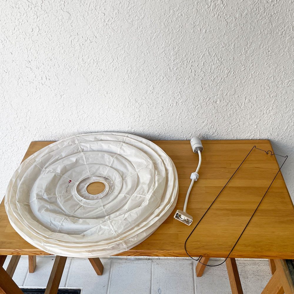 イサムノグチ Isamu Noguchi アカリ AKARI 55D ペンダントライト CON-3 コード器具付き 和紙照明 オゼキ製造 ◇