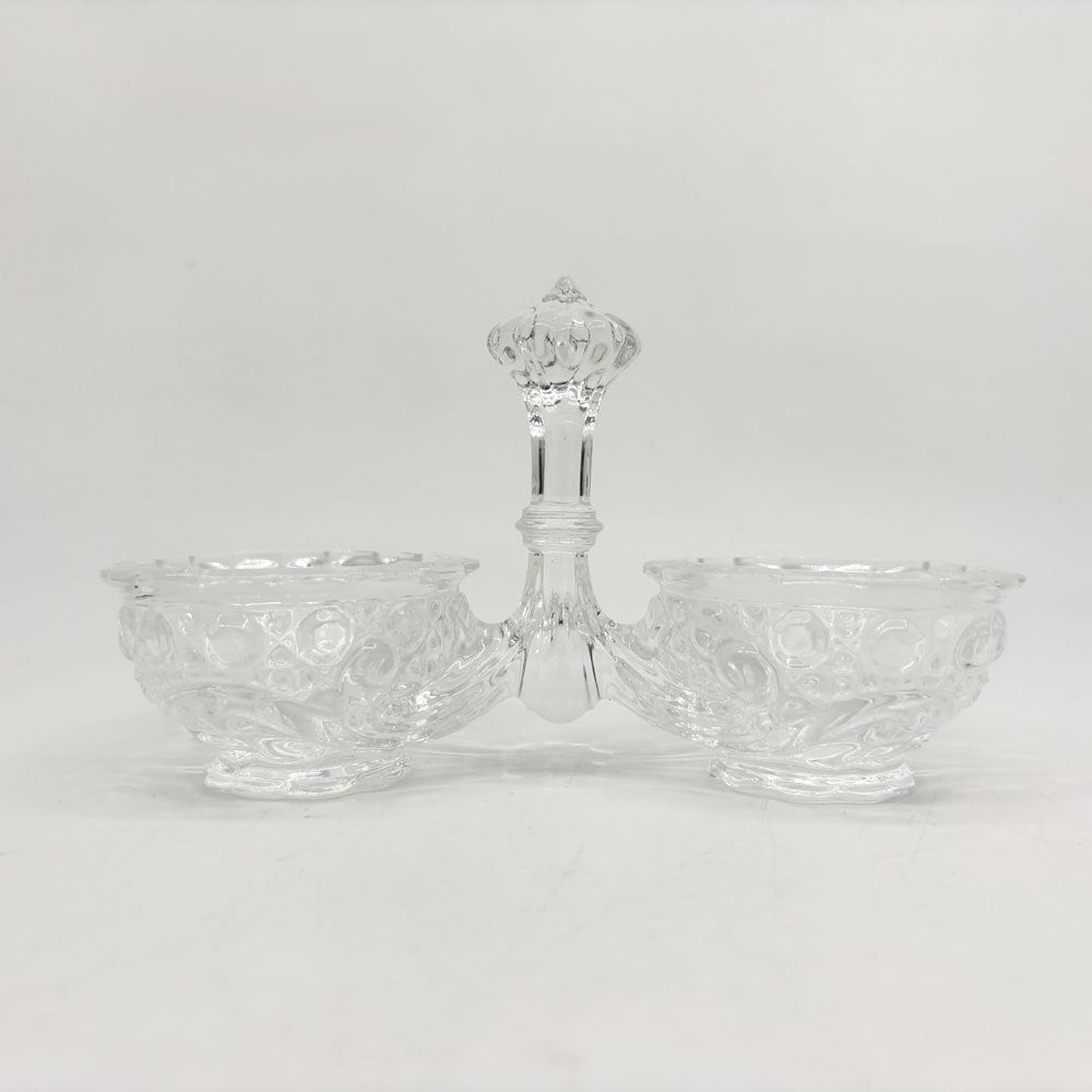 バカラ Baccarat ローザス ROSACES ソルト＆ペッパー 調味料入れ 小物入れ クリスタルガラス フランス 箱付 美品 ●