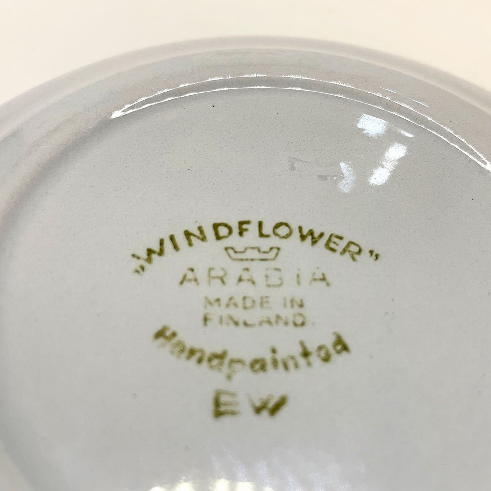 アラビア ARABIA ウィンドフラワー Wind Flower プレート Φ15㎝ 北欧ビンテージ オルガ・オソ 1960年代 北欧食器 A ★