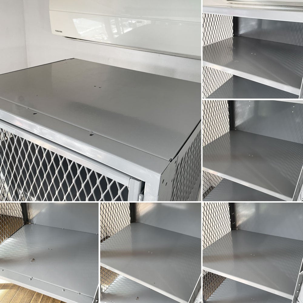 リオン LYON メッシュロッカー MESH LOCKER スチール グレー W61 パシフィックファニチャー P.F.S取扱 インダストリアル USA 米国 ◎