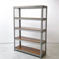 リオン LYON アングルシェルフ SLOTTED ANGLE SHELF 5段 オープンシェルフ W124.5 x D40.5 x H175.5cm P.F.S取扱 スチールメッシュ インダストリアル 工業系 ●