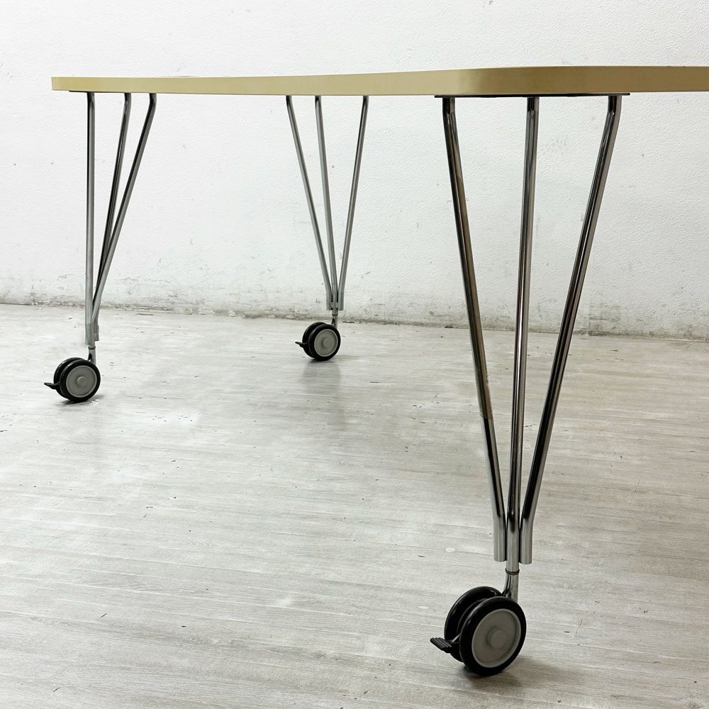 カルテル Kartell マックステーブル MAX TABLE ホワイト ミーティングテーブル キャスター付 フェルーチョ・ラヴィアーニ Ferruccio Laviani イタリア ●