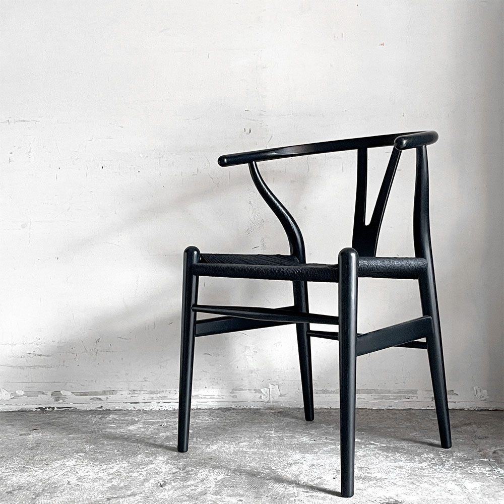 カールハンセン＆サン Carl Hansen & Son CH24 Yチェア オーク材 ブラックラッカー×ブラックペーパーコード ハンス・J・ウェグナー デンマーク 北欧家具 ■
