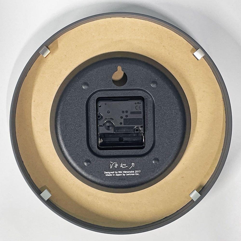 レムノス Lemnos リキ パブリック クロック RIKI PUBLIC CLOCK WR17-06 25.6cm 掛け時計 ウォールクロック クォーツ アルミ ガラス 渡辺力 日本製 ◎