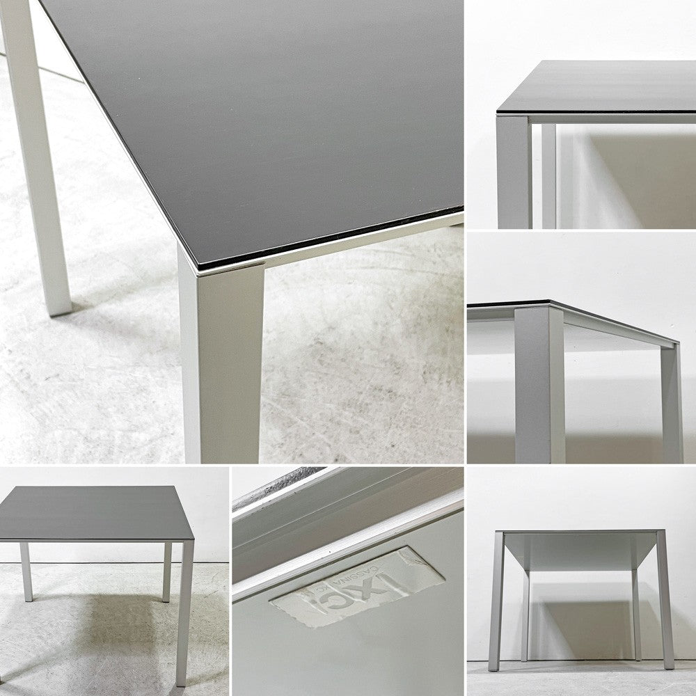 カッシーナ Cassina ixc. エアーフレーム AIR FLAME 3004 VO ダイニングテーブル オーク天板 ブラック W90cm デヴィッドチッパーフィールド モダンデザイン ●