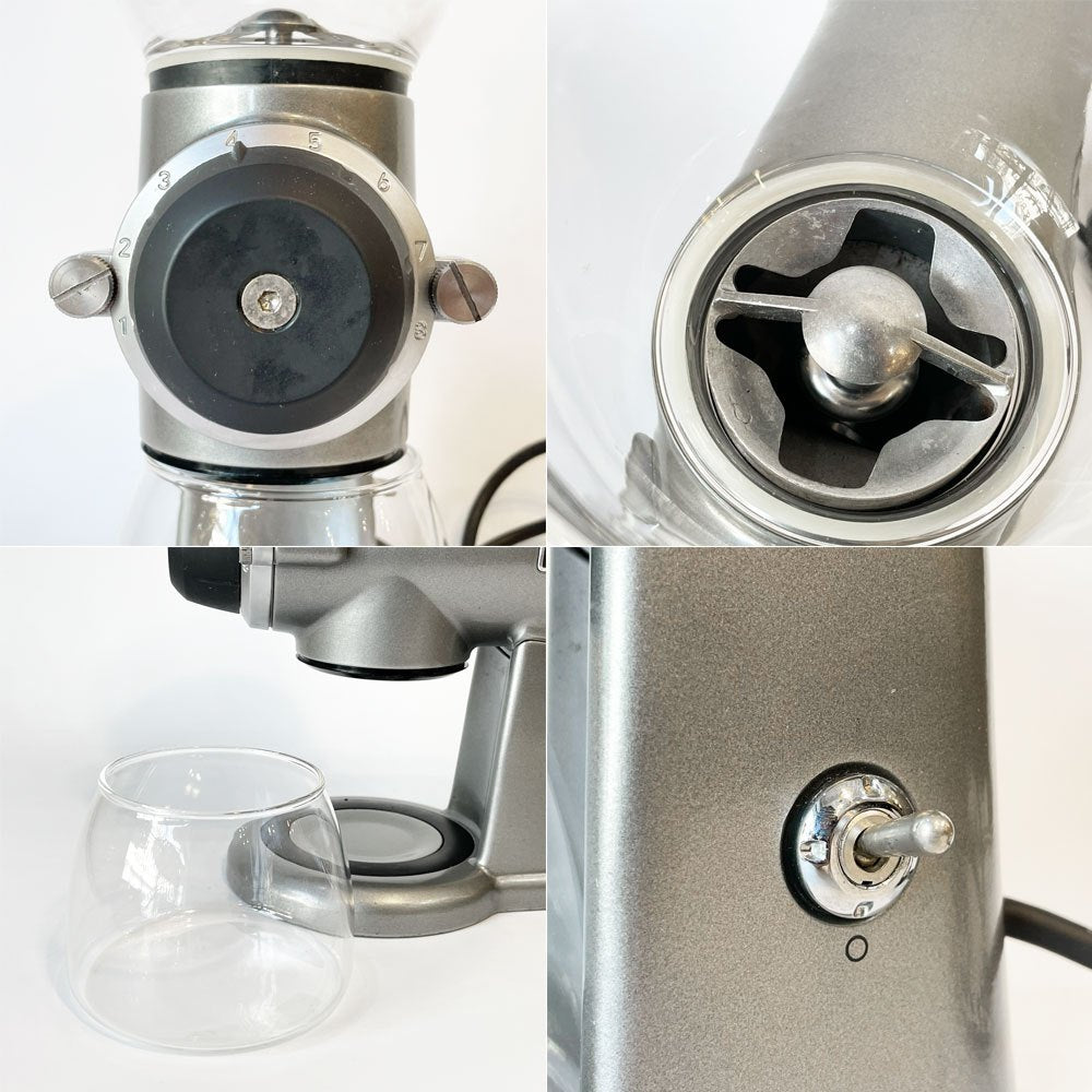 キッチンエイド KitchenAid コーヒーグラインダー コーヒーミル KCG0702CU 電動 シルバー 15段階粒度調節 ★