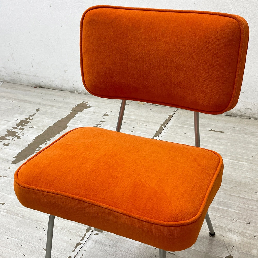 ハーマンミラー Herman Miller ジョージ・ネルソン George Nelson メタルサイドチェア Model 4671 ビンテージ ミッドセンチュリー クッション・ファブリック交換品 希少 ●