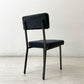 ジャーナルスタンダードファニチャー j.s.F リージェント REGENT CHAIR ダイニングチェア ファブリックシート ブラック スチール脚 定価￥28,600- 廃番 ●