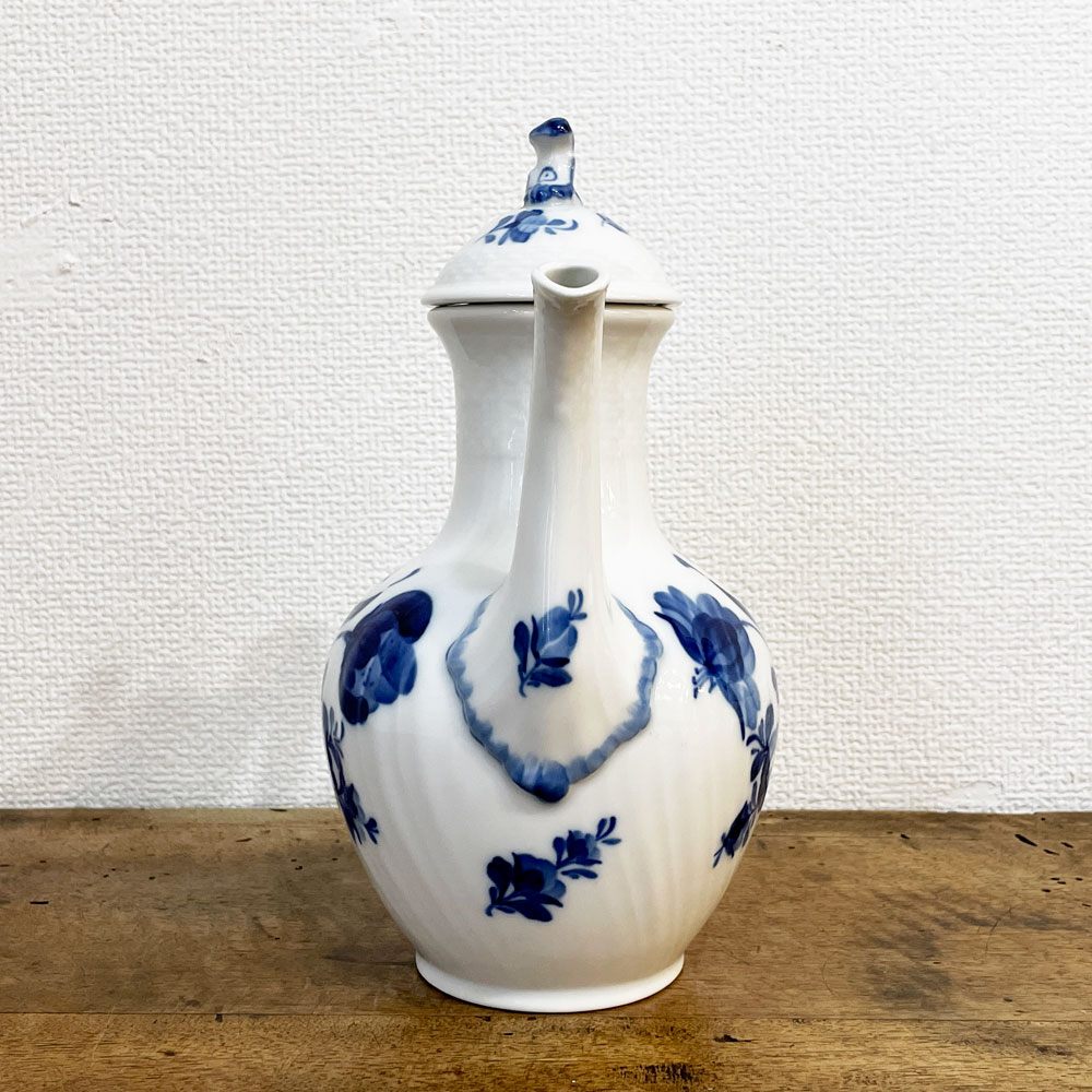 ロイヤルコペンハーゲン ROYAL COPENHAGEN ブルーフラワー Blue Flower カーブ Curved コーヒーポット デンマーク 北欧食器 廃番 ◎