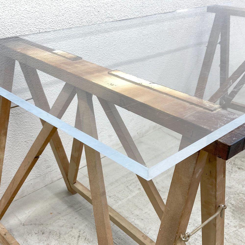 アクリル 厚板 テーブル天板等に 180×85cm 厚さ2cm 〓