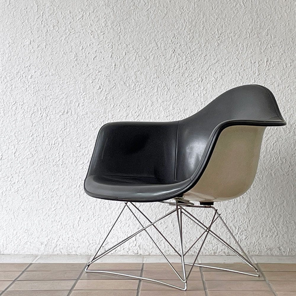 ハーマンミラー Herman Miller アームシェルチェア セカンド 2nd ナウガレザー キャッツクレイドル MFS製 イームズ ◇