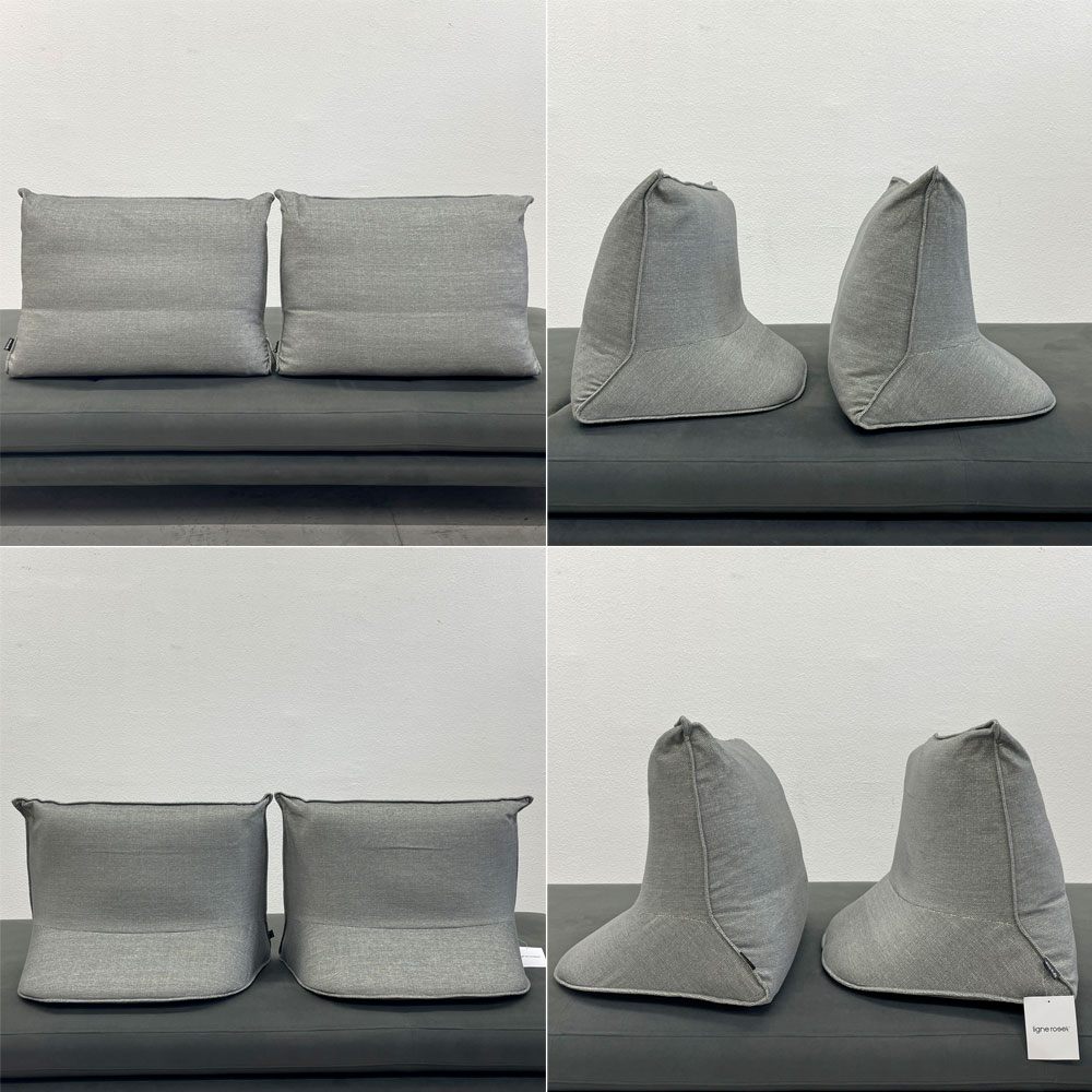 リーンロゼ ligne roset ロゼプラド ROSETPRADO 3シーターソファ 背クッション2個+別売り替えカバー2枚付き W240cm 定価約735,900円 〓