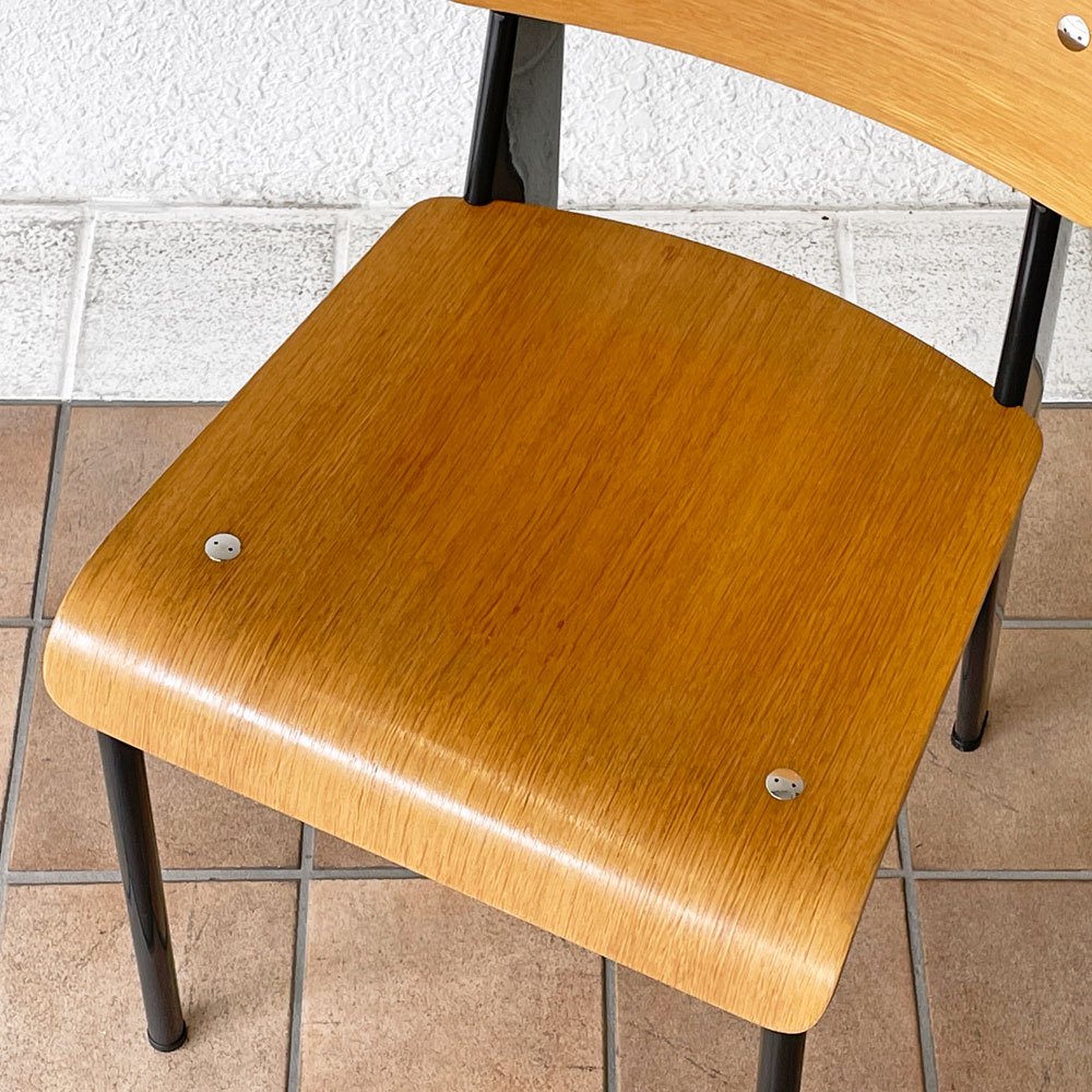 ヴィトラ vitra スタンダードチェア Standard chair ナチュラルオーク×ディープブラック ジャン・プルーヴェ Jean Prouve 名作椅子 ◇