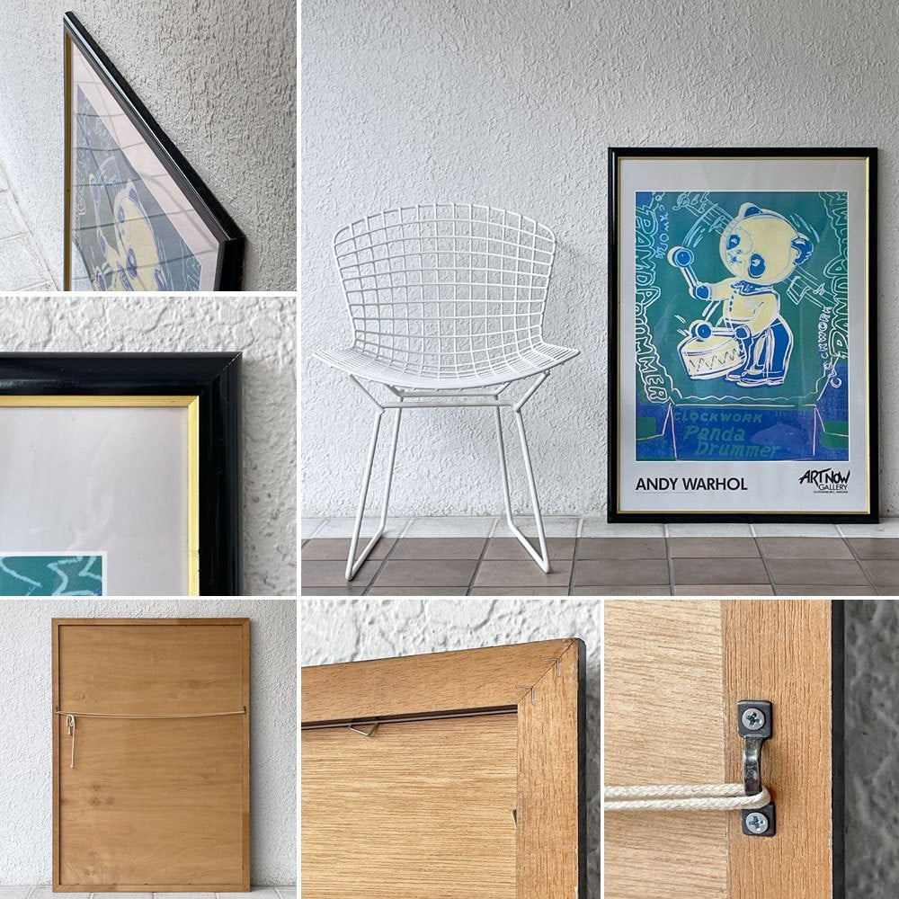 アンディウォーホル ANDY WARHOL 時計仕掛け パンダドラマー "Clockwork Panda Drummer" ポスター Art Now Gallery スウェーデン 額装品 ◇