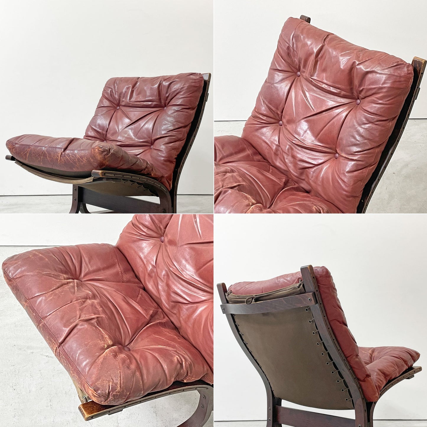 ウェストノーファ Westnofa シエスタ SIESTA ローバックチェア 北欧 ビンテージ イングマール・レリング 本革 ノルウェー ●