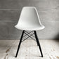 ハーマンミラー HermanMiller サイドシェルチェア ドゥエルレッグ DSW アルパイン × エボニー ポリプロピレン製 イームズ ミッドセンチュリー ♪