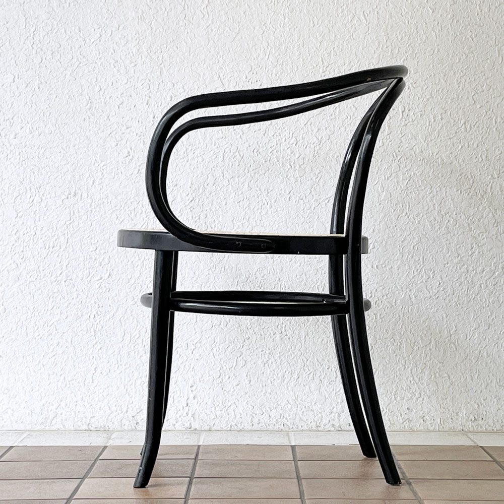 トーネット THONET ビンテージ No.209 ベントウット アームチェア コルビジェチェア ヴィエナチェア ダイニングチェア ラタンシート ◇