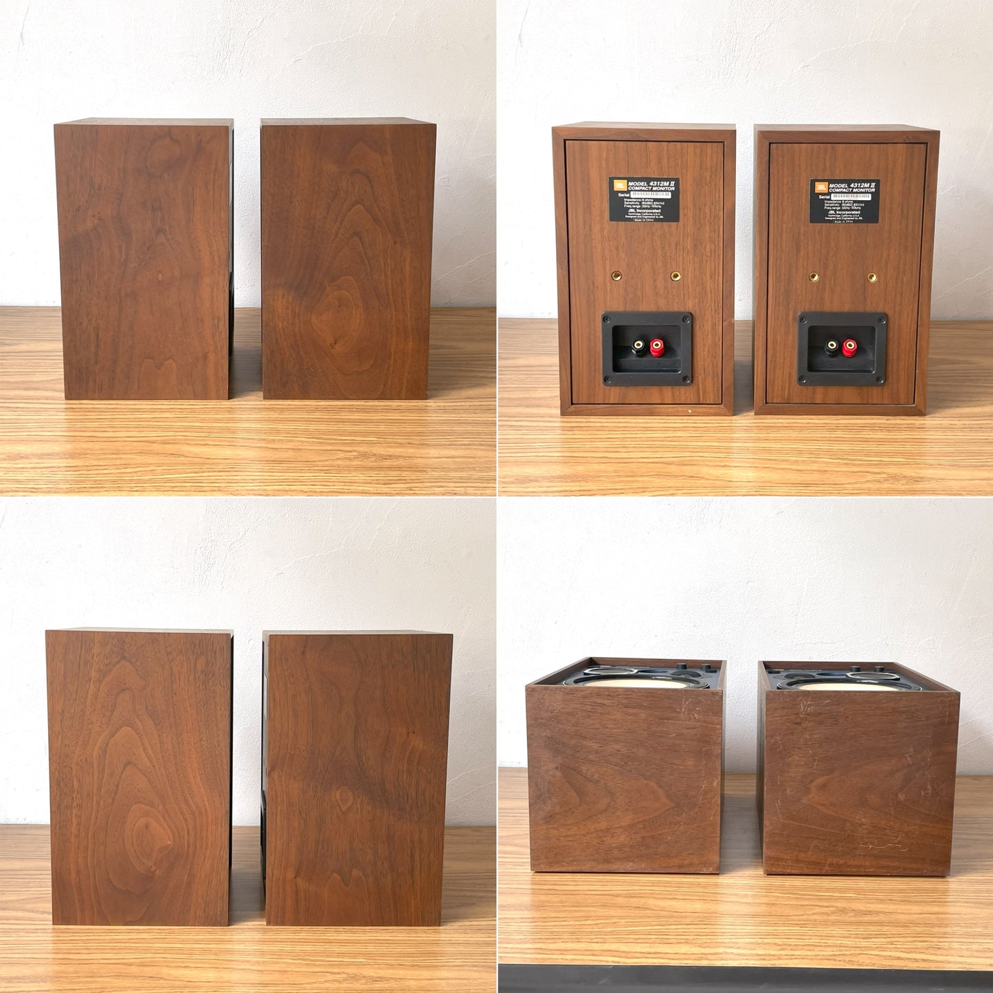 ジェービーエル JBL 4312MⅡWX (4312エムツー) ブックシェルフスピーカー 連番ペア コンパクトモニタースピーカー 美品 ★