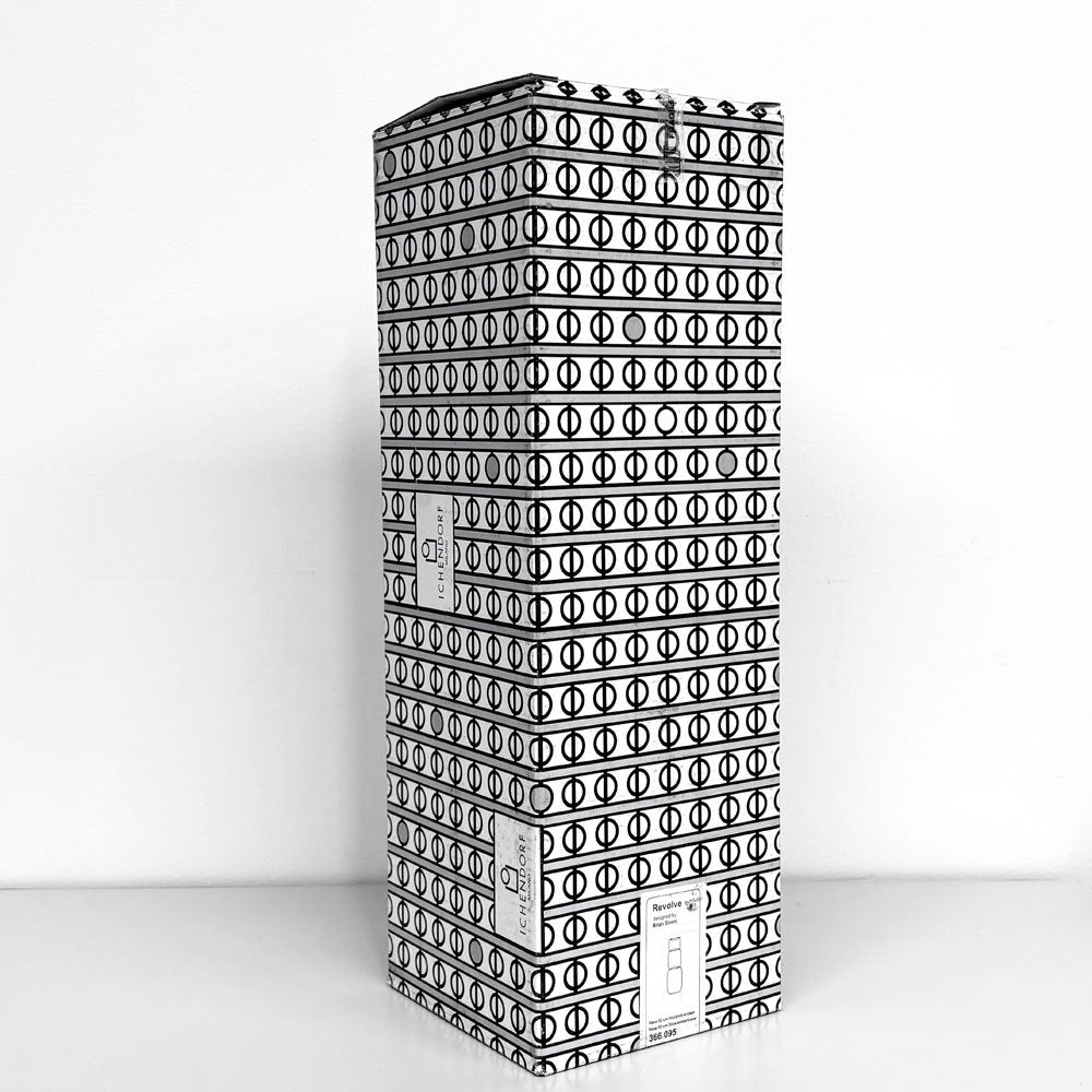 イッケンドルフ・ミラノ ICHENDORF MILANO リボルブ ベース Revolve Vase ガラス 箱付き 未使用品 ドイツ ◎