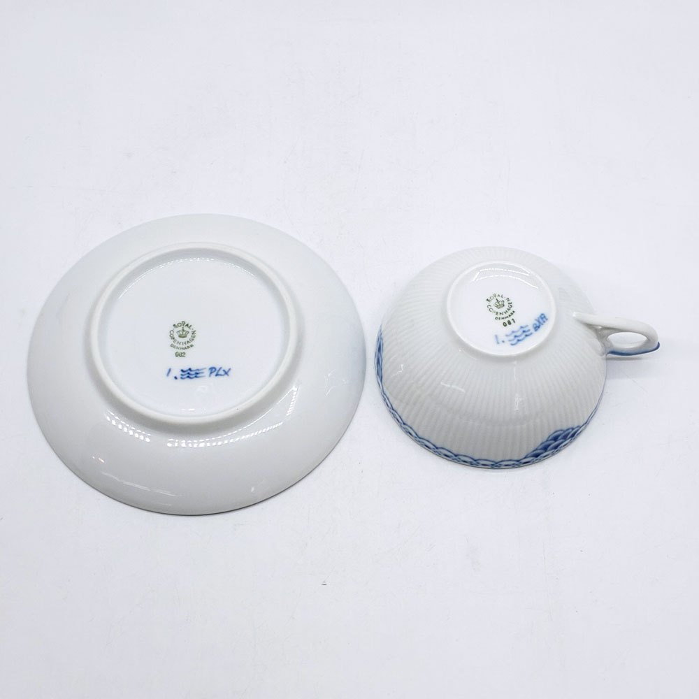 ロイヤルコペンハーゲン ROYAL COPENHAGEN プリンセス ティーカップ&ソーサー 220ml C&S デンマーク 北欧食器 D ●