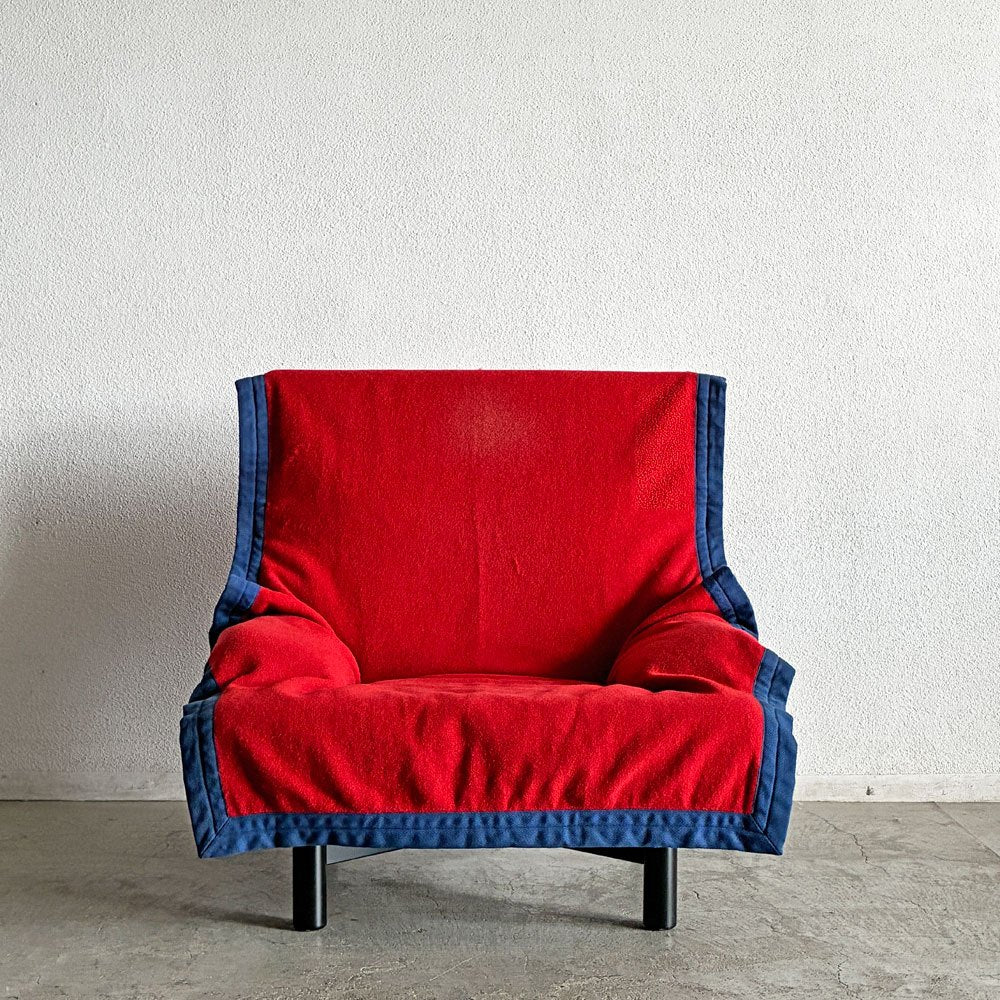 カッシーナ Cassina シンドバッド Sindbad 1Pソファ アーム ラウンジチェア ヴィコ・マジストレッティ 希少 B 〓