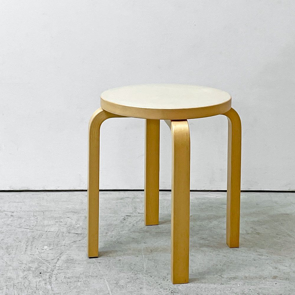 アルテック artek スツール60 Stool60 マッシュルーム リノリウム 4本脚 アルヴァ・アアルト 80th記念モデル スコープ別注 ●