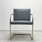 ノル ノール Knoll ブルーノ brno アームチェア チューブラー 合皮レザー グレー系カラー ミースファンデルローエ カンチレバー B ●