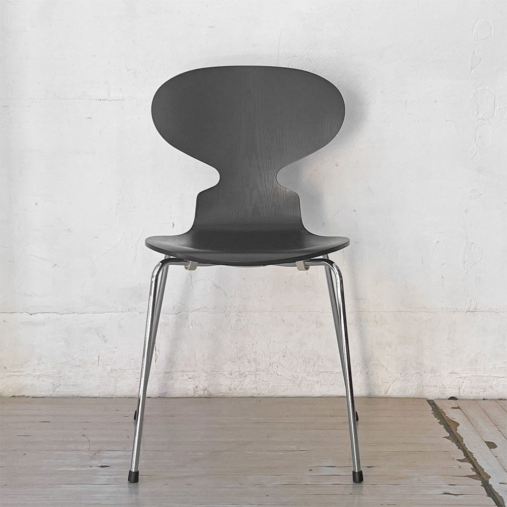 フリッツハンセン Fritz Hansen アントチェア ANT CHAIR アリンコチェア カラードアッシュ 4本脚 アルネ・ヤコブセン デンマーク 北欧家具 2019年製 ★