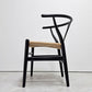 カールハンセン&サン Carl Hansen&Son CH24 Yチェア ブラックラッカー × ナチュラルペーパーコード ビーチ材 ハンス J. ウェグナー 北欧 デンマーク フルリペア品 ●