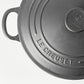 ルクルーゼ LE CREUSET ココットロンド 両手鍋 22cm ブラック 両手鍋 鋳物 ★