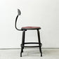 フェールトラヴァイユ FER TRAVAIL ニコルチェア NICOLLE Chair SH45cm ダイニングチェア スチール マットクリア仕上げ 別注モデル レザーパッド付 レッド インダストリアル フランス ●