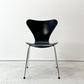 フリッツハンセン Fritz Hansen 3107 セブンチェア ダイニングチェア スタッキングチェア ブラック ラッカー再塗装 アルネ・ヤコブセン デンマーク 北欧家具 ●