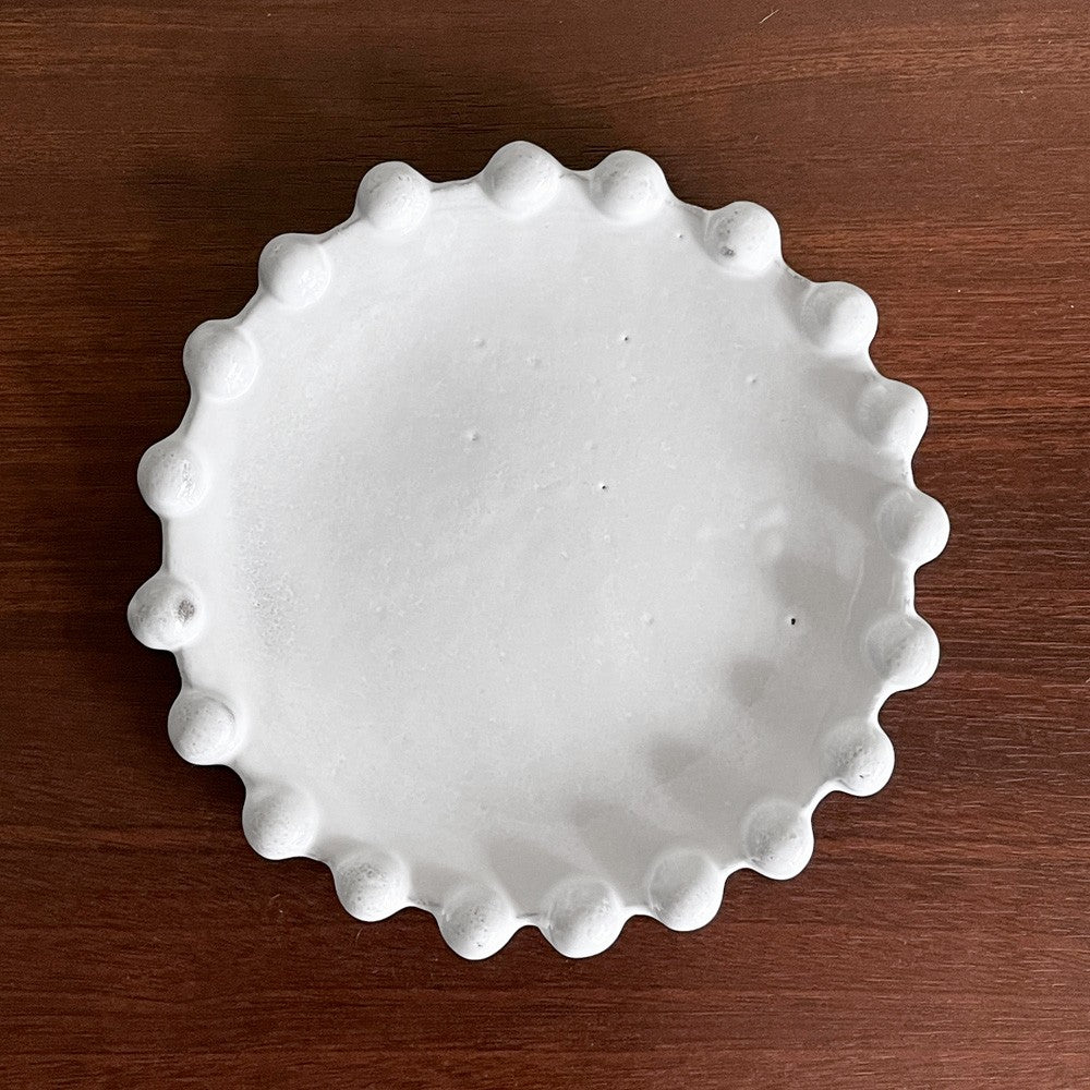 アスティエ・ド・ヴィラット Astier de Villatte アデライド ADELAIDE ソーサー W13cm 陶器 フランス ■