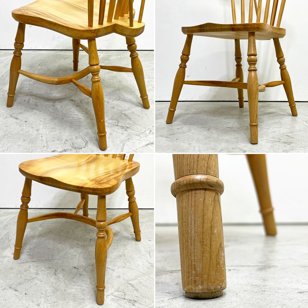 クラッシュゲート CRASH GATE ノット アンティークスKnot antiques クレイ チェア CLAY CHAIR ウィンザーチェア スポークバック プレイシング スティック タモ材 ナチュラル 廃番 ●