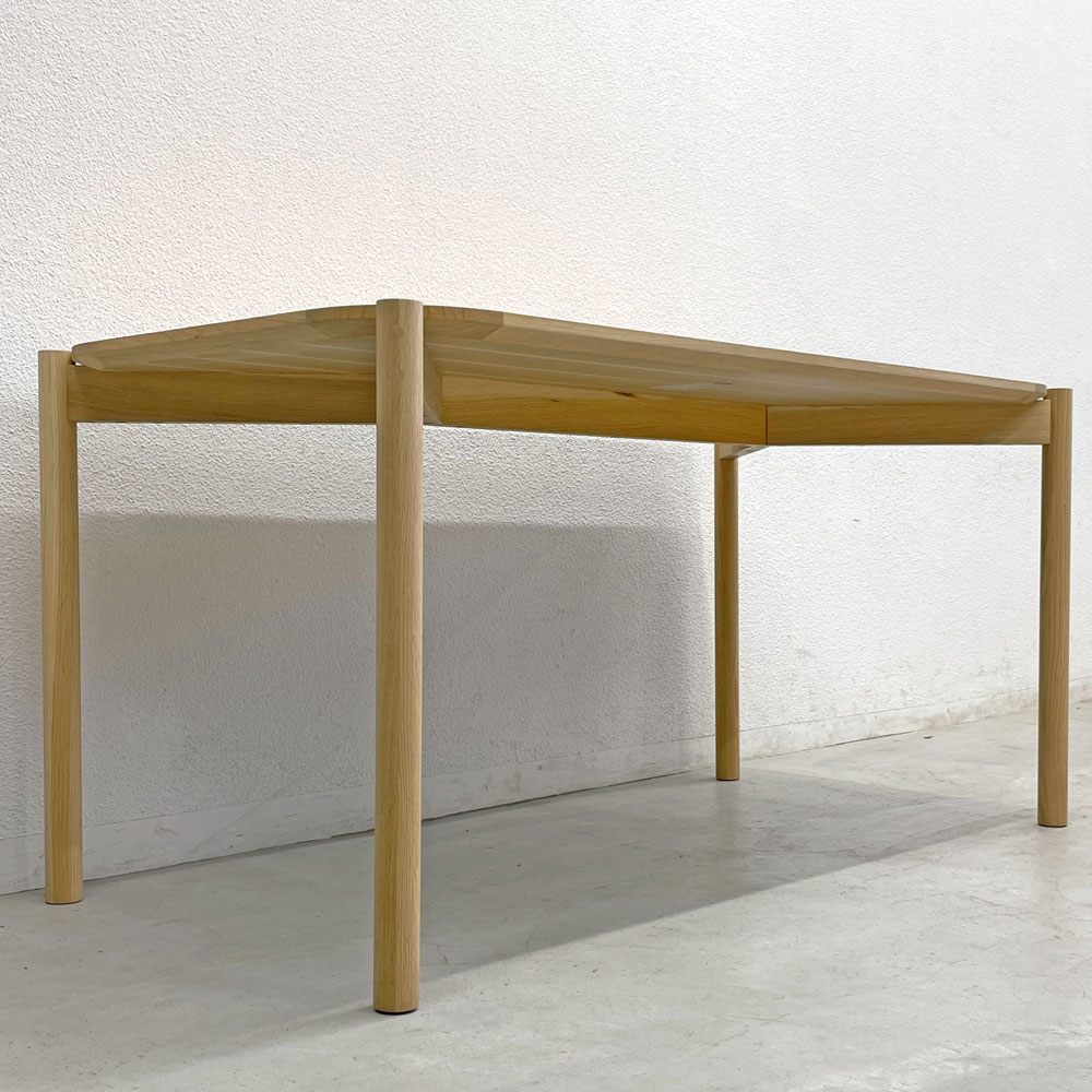 カリモクニュースタンダード Karimoku キャストール ダイニングテーブル CASTOR TABLE 150 国産ナラ材 ピュアオークカラー 定価145,200円 〓
