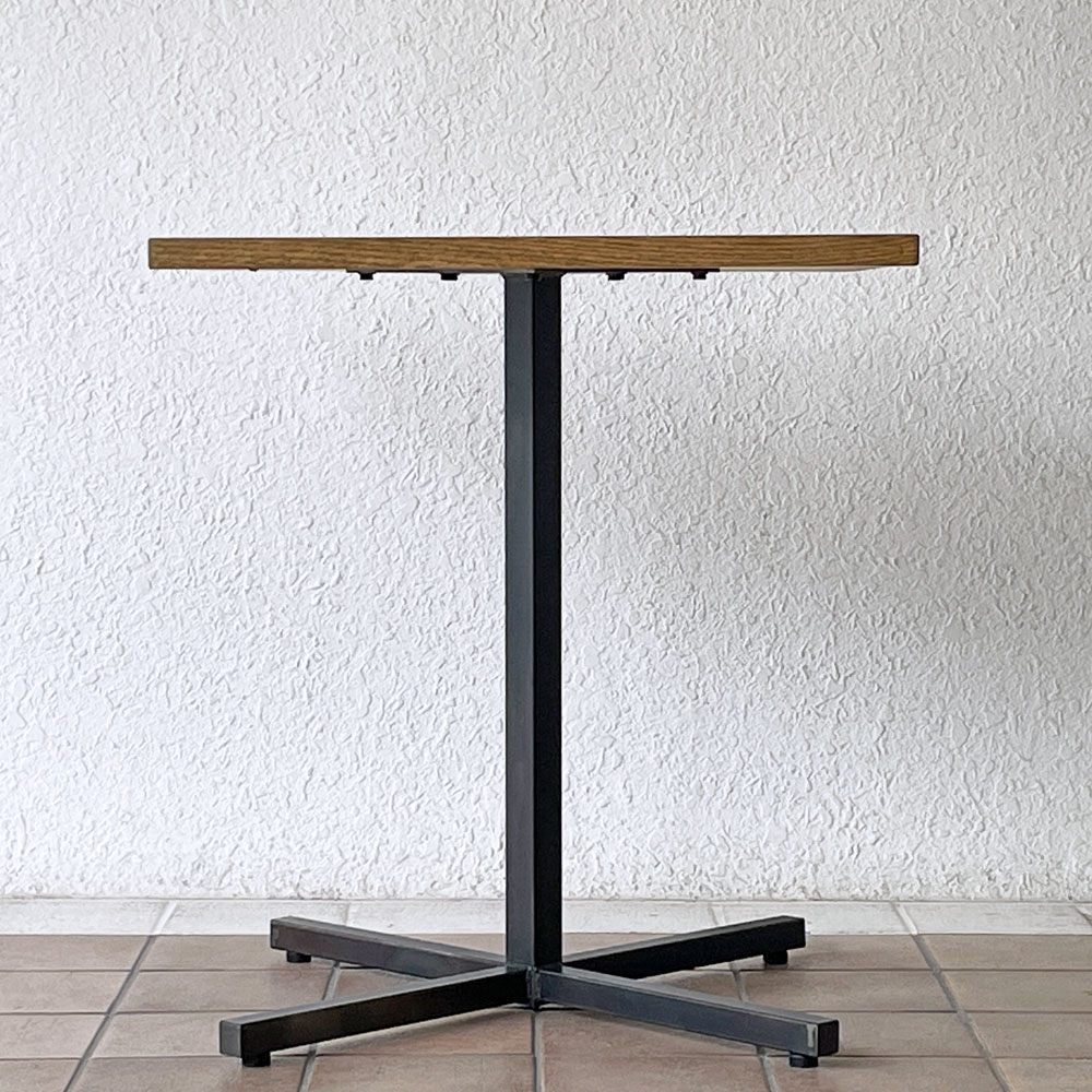 アクメファニチャー ACME Furniture グランビュー GRANDVIEW カフェテーブル オーク無垢材 スチール ダイニングテーブル スクエア W65cm ◇
