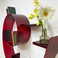 カルテル Kartell ブックワーム7 BOOKWORM7 ウォールラック ワインレッド ブックエンド7個付き イタリア 定価￥84,600- ●