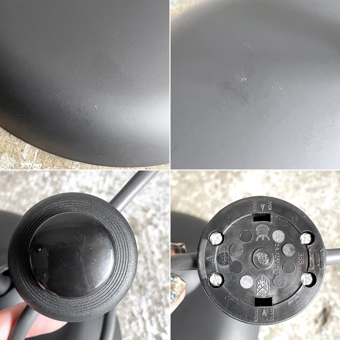 フリッツハンセン Fritz Hansen カイザーイデル KAISER IDELL フロアランプ 6556-F マットブラック スチール クリスチャン・デル 北欧 定価￥159,280- ■