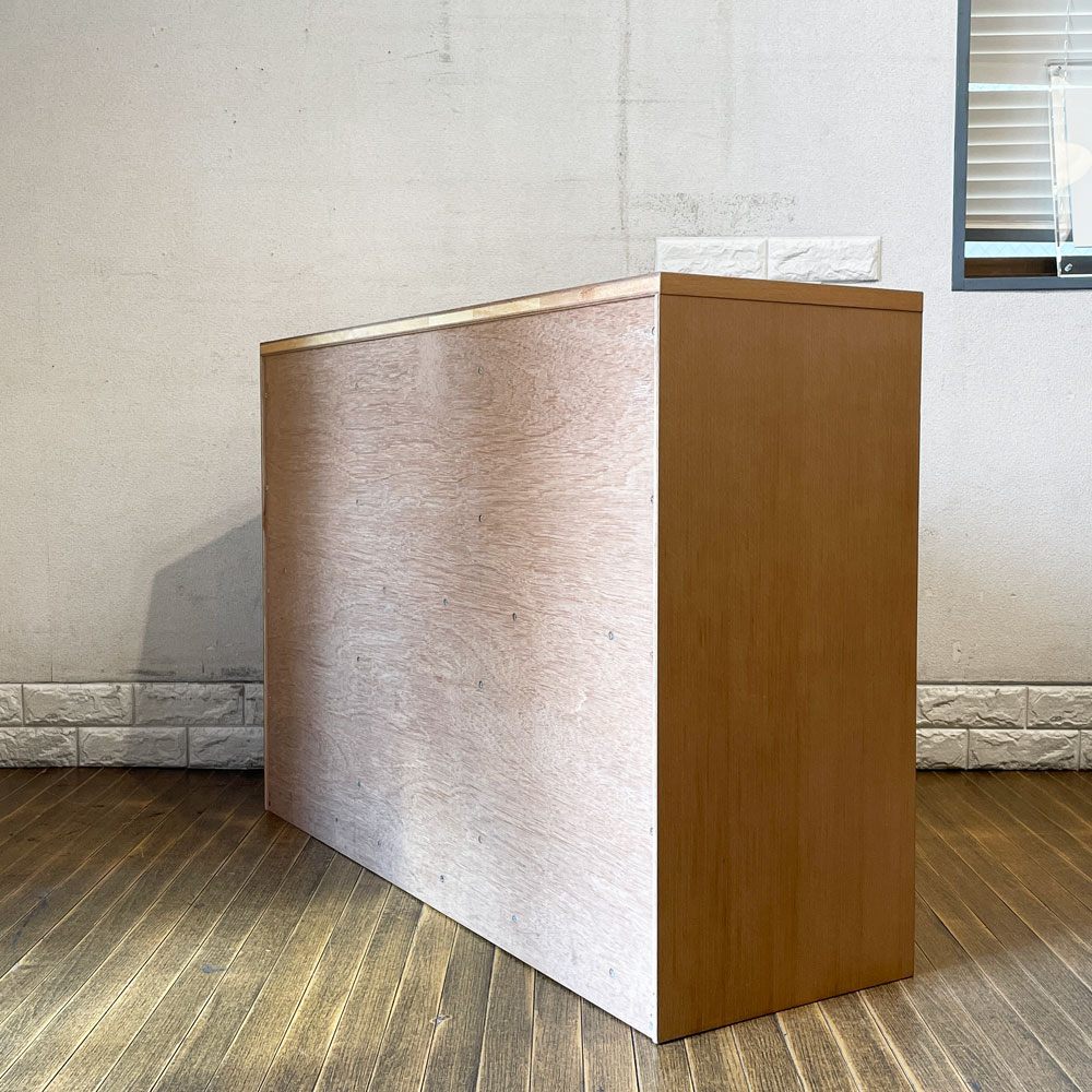オーダー家具 木製 3x2 レコードラック シェルフ オープンラック ブナ材 W108.5cm ナチュラルデザイン ◎