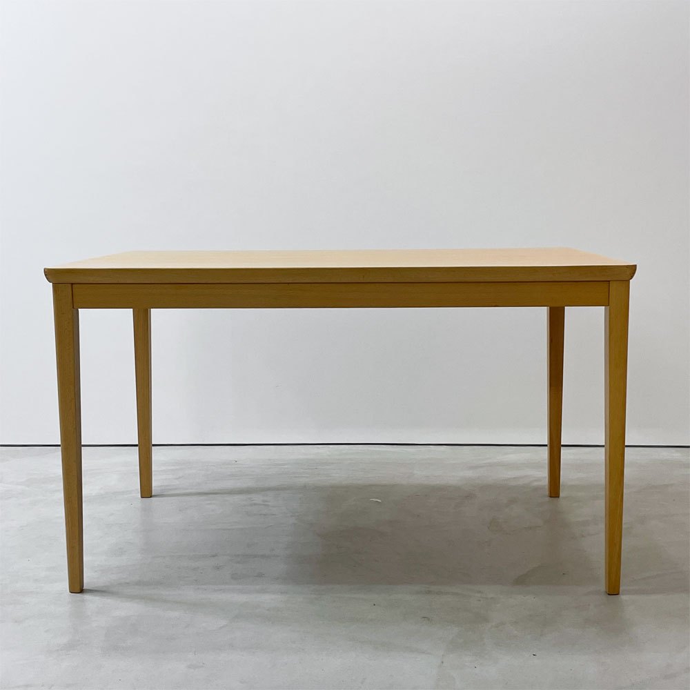 IDC大塚家具 OTSUKA フルート ダイニングテーブル ビーチ材 W125cm ナチュラルデザイン ●