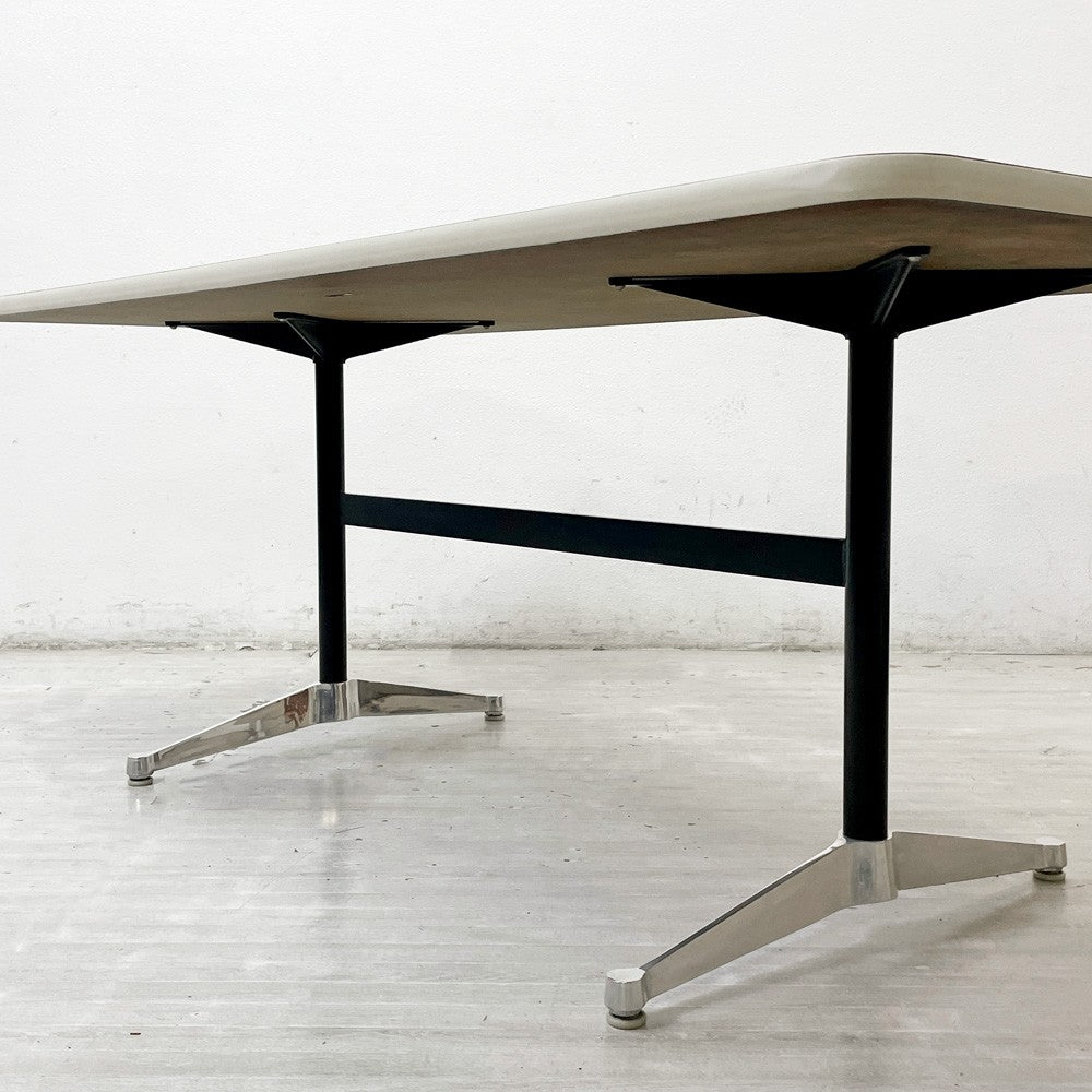 ハーマンミラー Herman Miller コントラクトテーブル ワークデスク レクタングル W180cm C&R イームズ ミッドセンチュリー ●
