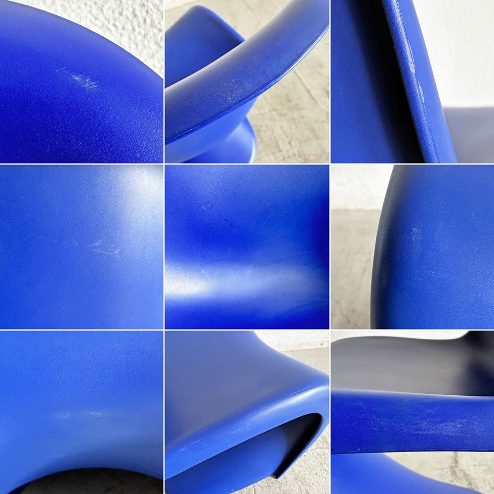 ヴィトラ vitra パントンチェア Panton Chair ブルー 屋内外使用可 ヴェルナー・パントン 旧モデル 廃番カラー ミッドセンチュリー スペースエイジ C 〓