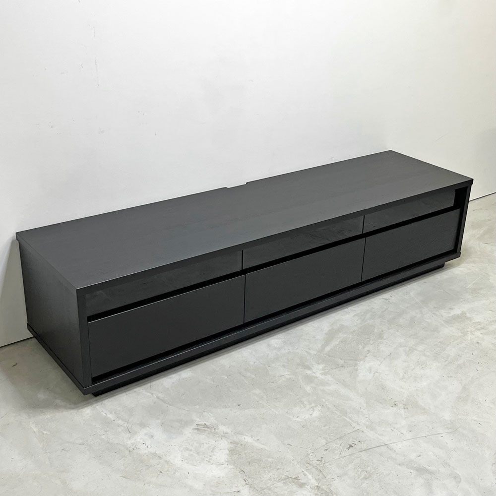 マスターウォール MASTERWAL バス BASS AV BOARD オーク無垢材使用 ブラック塗装 W180cm D48cm アカセ木工 ●