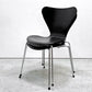 フリッツハンセン Fritz Hansen セブンチェア ダイニングチェア カラードアッシュ ブラック アルネ・ヤコブセン 北欧 デンマーク 定価￥76,780- B ●