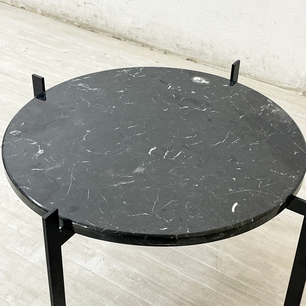 オックスデンマーク OX DENMARQ シングルデックテーブル SINGLE DECK TABLE 大理石×スチール ブラック モダンデザイン 定価 99,000円 ●