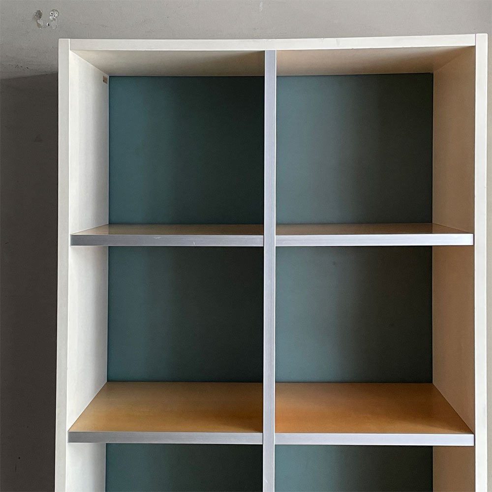 ウィルクハーン Wilkhahn ミナモ Minamo ファイリングシェルフ Filing Shelf ビーチ材 アルミフレーム アクリルパネル 2ドロワー 2列4段 コクヨ取扱い 現状品 ■