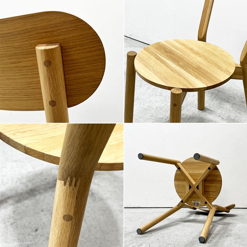 カリモクニュースタンダード KARIMOKU NEW STANDARD キャストールチェア CASTOR CHAIR ピュアオーク PURE OAK スタッキング 国産オーク無垢材 ビッグゲーム BIG-GAME 定価￥47,300- ●