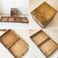 ジャパンビンテージ Japan vintage 小引き出し 抽斗4杯 A4サイズ収納 両面引出 ナンバリングプレート付 レトロ 古家具 古道具 ★